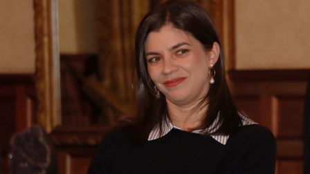 Irene Vélez, secretaria de Comunicación de la Presidencia, dio una entrevista este jueves.