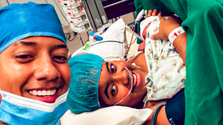 Jombriel presentó en redes sociales a su hijo con Angie Hernández.