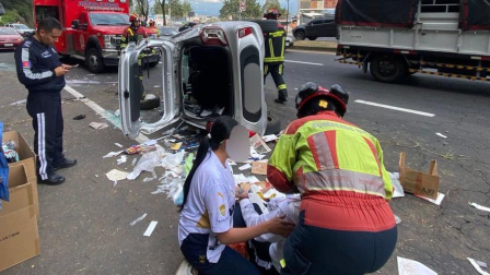 Un choque en la avenida Simón Bolívar y Ruta Viva ocasionó congestión vehicular.