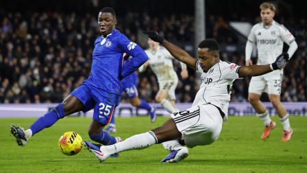 El volante ecuatoriano Moisés Caicedo en el partido del Chelsea este miércoles 7 de enero del 2025.