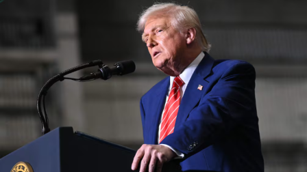 El presidente de Estados Unidos, Donald Trump, en una conferencia de prensa.