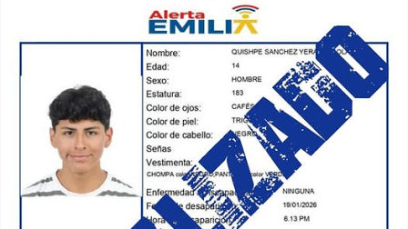 Localizan a menor reportado como desaparecido en Quito