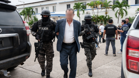 Un juez de Guayaquil fue detenido este viernes 13 de marzo de 2026