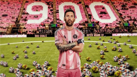 Lionel Messi marcó su gol 900 en su carrera futbolística.