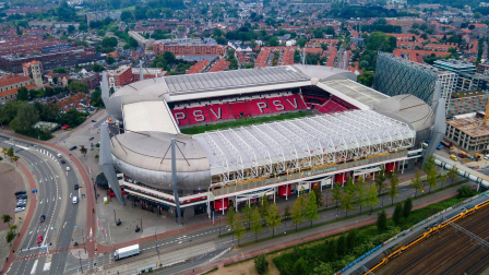 Vista aérea del Philips Stadion de Eindhoven.