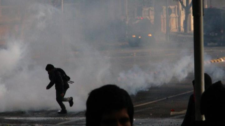 Niños tuvieron que huir de bombas lacrimógenas en Cisjordania