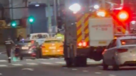 Un aparatoso choque se registró en la avenida Naciones Unidas.