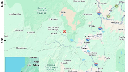 Un temblor se registrpo en Cotacachi la noche de este lunes 20 de abril de 2026.