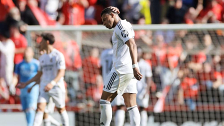 Mbappé, durante el partido del Real Madrid ante el Mallorca