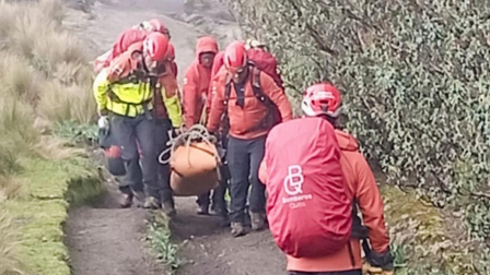 La emergencia se originó por una posible caída en una zona de difícil acceso