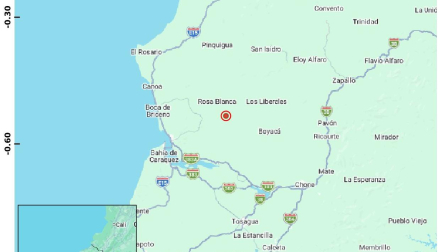Un temblor se registró en Manabí este jueves 23 de abril de 2026.