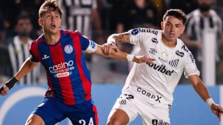 San Lorenzo empató con Santos en Copa Sudamericana