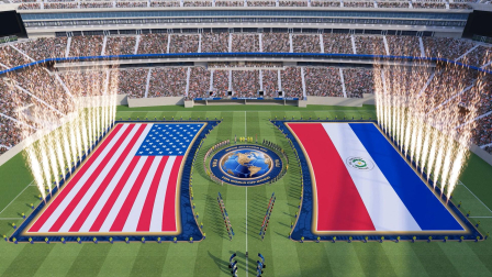 Diseño de la ceremonia para el Mundial 2026.