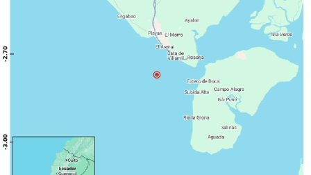 Un temblor cerca de Playas se registró este lunes 8 de junio de 2026.