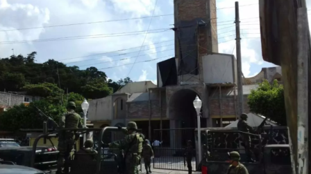 Soldados mexicanos en Veracruz
