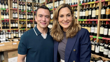 Foto de congresista María Elvira Salazar con presidente Daniel Noboa.