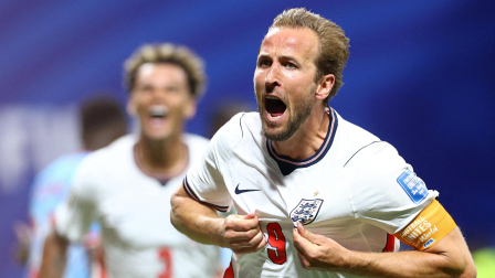 Harry Kane anotó los dos goles en la victoria de Inglaterra ante RD Congo.
