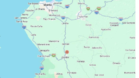 Un sismo de magnitud 3.6 se sintió este 4 de julio de 2026 en Jipijapa, Manabí.