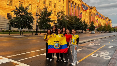 La profesora Daniela Recalde llegó a Washington junto a otros docentes ecuatorianos para la semana de orientación del programa Participate Learning.