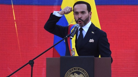 Abelardo de la Espriella en su posesión como presidente de Colombia.
