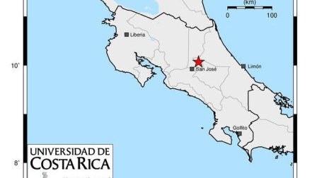 Reporte de la Red Sismológica Nacional (RSN) de Costa Rica sobre el sismo registrado este lunes 24 de agosto de 2026.