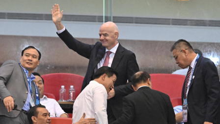 Gianni Infantino, presidente de la FIFA, en un partido del Mundial 2026.