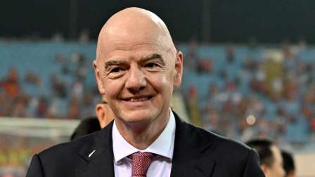 Gianni Infantino, presidente de la FIFA, durante la final de la Copa del Campeonato ASEAN 2026