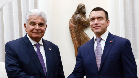 José Raúl Mulino, presidente de Panamá, se reunirá con Daniel Noboa en Guayaquil.