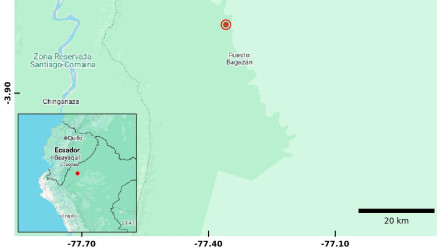 Temblor de 5,5 en Loreto, Perú, se siente en Morona Santiago; autoridades descartan tsunami