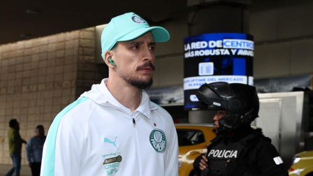 El plantel de Palmeiras llegó a Ecuador para jugar la Libertadores