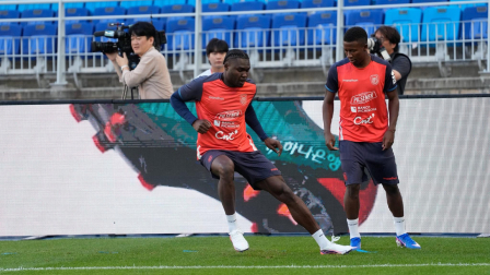 Un entrenamiento de la Selección de Ecuador para la fecha FIFA