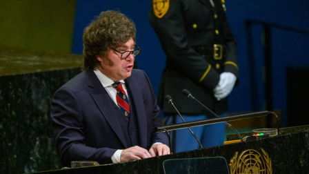 El presidente de Argentina, Javier Milei, se dirige a la 81.ª sesión de la Asamblea General de las Naciones Unidas (ONU).