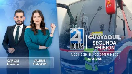 Revise las noticias más destacadas de Guayaquil en la Segunda Emisión del Noticiero 24 Horas de este jueves 22 de mayo del 2025.