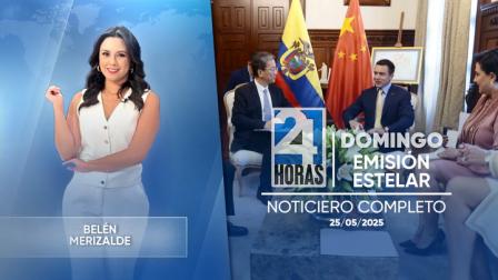 Revise las noticias más destacadas del Ecuador en nuestro Noticiero 24 Horas Emisión Estelar de este domingo 25 de mayo del 2025.