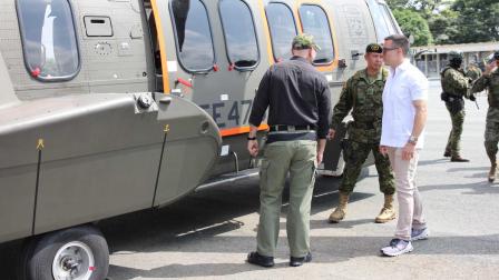 Dos de los cinco helicópteros fueron entregados por parte del Gobierno este lunes 2 de junio del 2025.