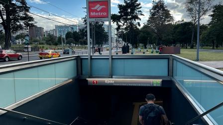 Estación del Metro de Quito El Ejido, centro - norte de la ciudad.