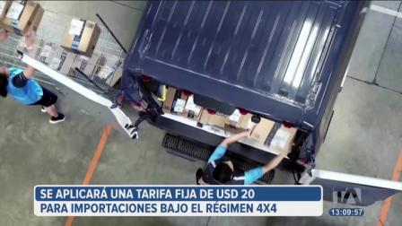 La tarifa de 20 dólares se aplicará a todas las personas que importen bienes para consumo personal con el régimen 4x4. La medida incluye envíos directos desde China o países que firmaron acuerdos comerciales con Ecuador.
Vía: María Gracia Chacón