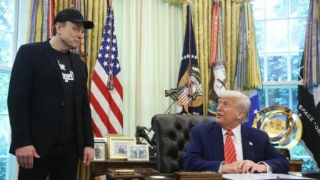 El presidente Donald Trump y Elon Musk en el Despacho Oval de la Casa Blanca.