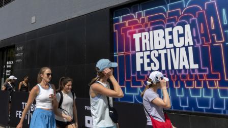 Imagen del ingreso a la sede del festival Tribeca en Nueva York.