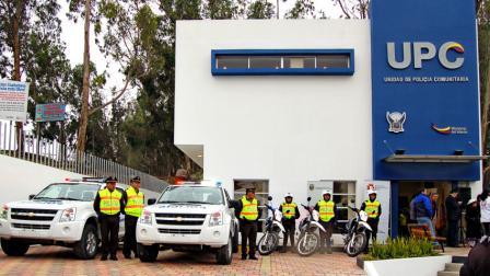 Imagen referencial de una Unidad de Policía Comunitaria en Ecuador