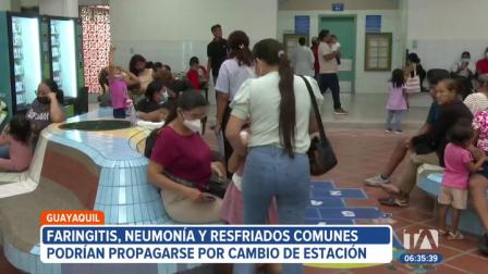 Enfermedades respiratorias como la faringitis, neumonía y resfriados comunes podrían propagarse con mayor rapidez debido a los cambios climáticos que atraviesa Guayaquil.

Vía: Ricardo Cruzatty