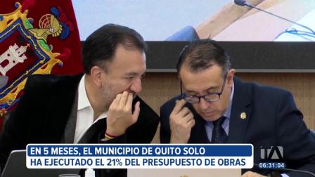 Solo el 21% del presupuesto que tiene el Municipio para hacer obras en Quito se ha ejecutado en lo que va del año. Ninguna administración zonal supera el 10% de ejecución..
Vía: Stephany Paz