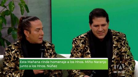 Los Hermanos Nuñez nos deleitan con su música en el set de esTAmañana
