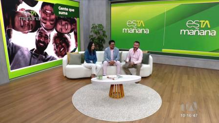 Gente que Suma: Xavier Calderón, artista y diseñador ecuatoriano, comparte en el set de esTAmañana su historia y talento.