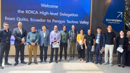 La visita técnica del alcalde de Quito, Pabel Muñoz, a Corea del Sur y la delegación que le acompaña.