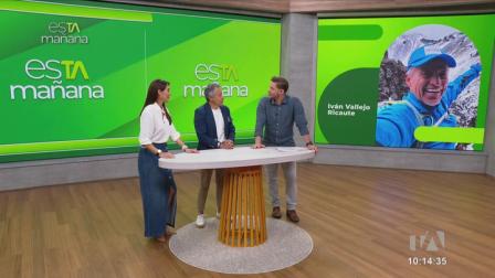 El montañista ecuatoriano Iván Vallejo compartió parte de su vida y los proyectos que tiene. Visitó el set de esTAmañana.