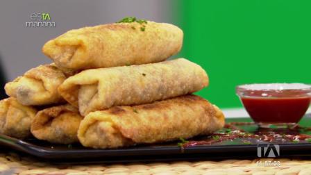 Cocinando esTAmañana: El chef Felipe Campana preparó unos deliciosos rollos primavera. ¿Te animas a hacerlos en casa?