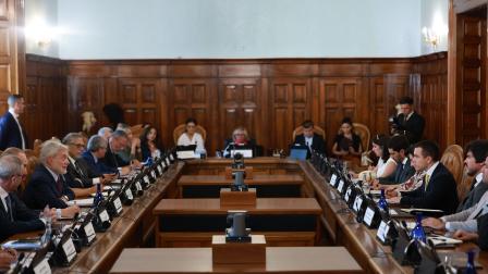 El presidente de Ecuador, Daniel Noboa, mantuvo una reunión con Giovanni Melillo, Procurador Nacional Antimafia y Antiterrorismo en su gira por Europa.