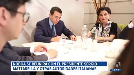 El presidente Daniel Noboa se reunió con representantes del sector industrial en Italia, último país de su gira internacional. Además, participará en un encuentro con la comunidad ecuatoriana.
Un reportaje de Ericka Vera