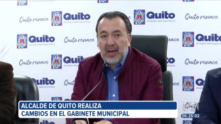 El alcalde de Quito anunció los primeros cambios en su gabinete para el segundo período de su administración. La reestructuración se realizará hasta el próximo 14 de julio.
Un reportaje de Stephany Paz